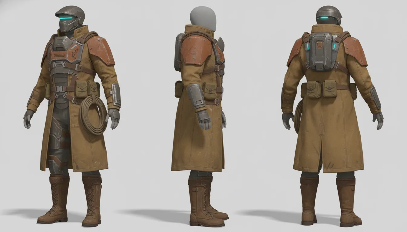 Hush Money freelancer character sheet from three angles